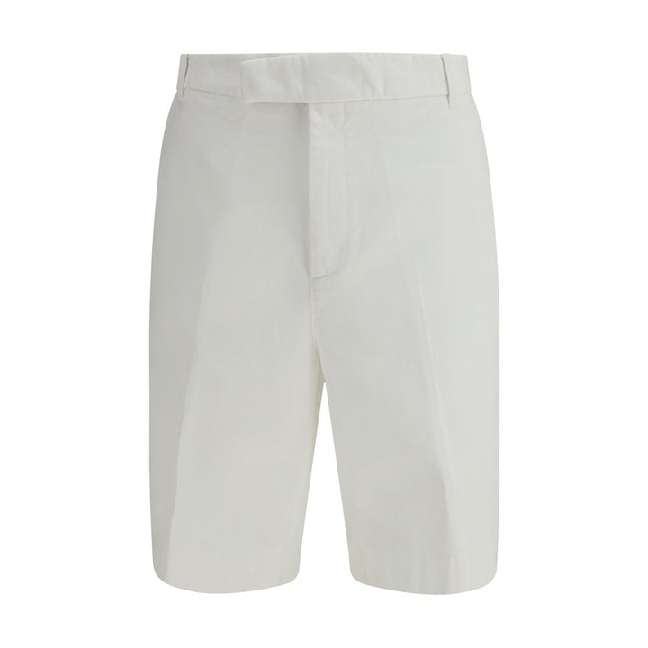 Thom Browne White Polyester Bermuda Shorts