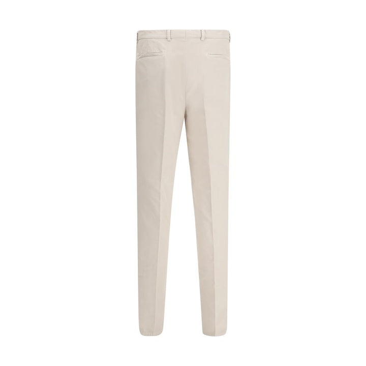 Brunello Cucinelli Cream Cotton Casual Pants