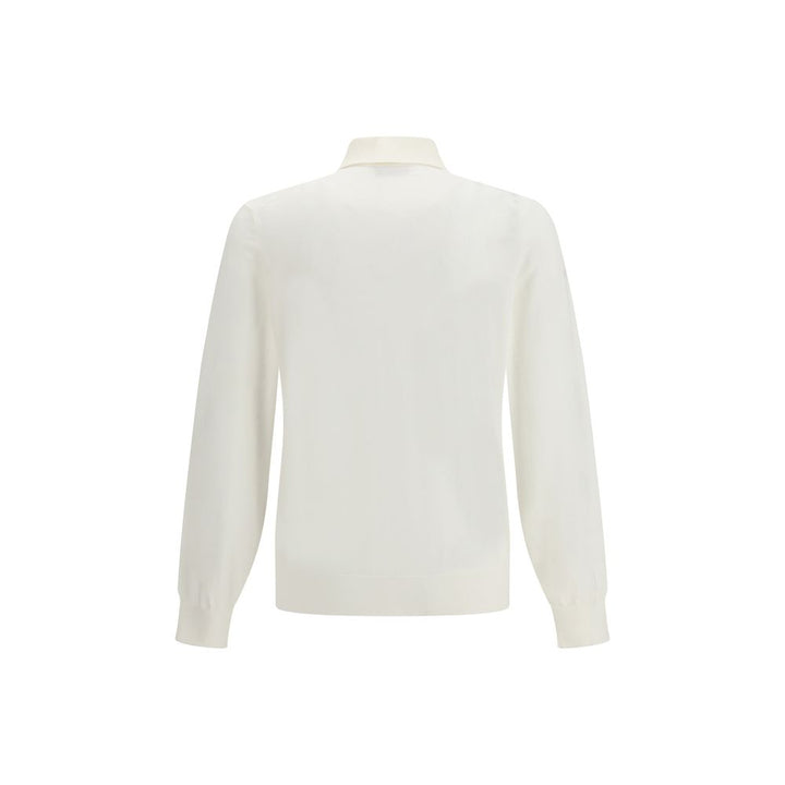 Brunello Cucinelli Cream Cotton Shirt