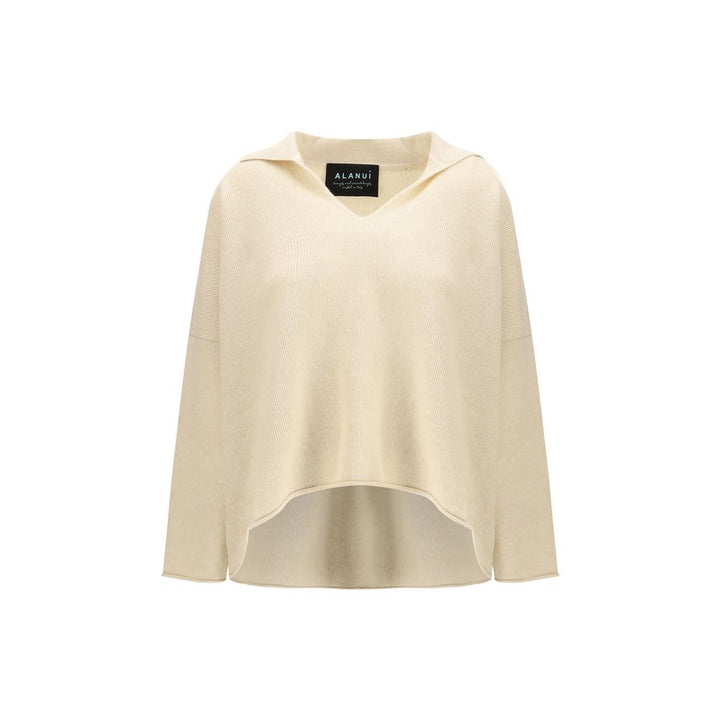Alanui Beige Cashmere Polo Shirt