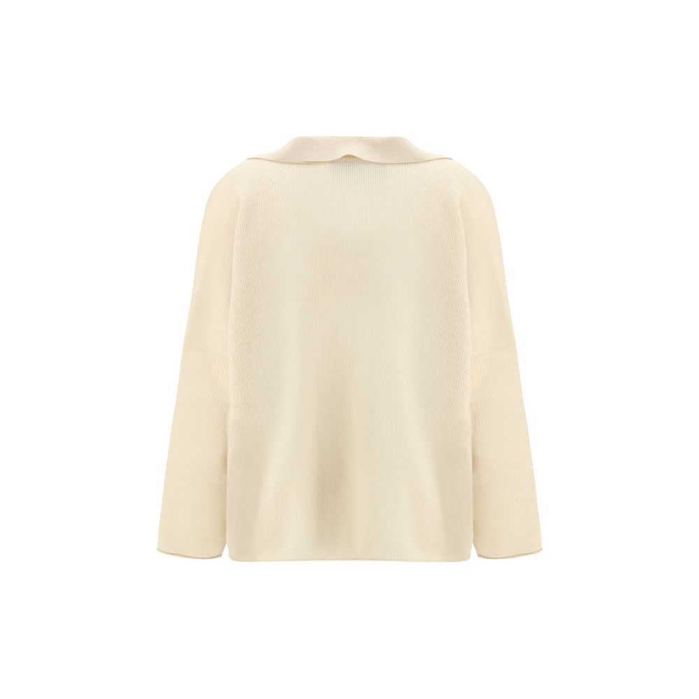 Alanui Beige Cashmere Polo Shirt