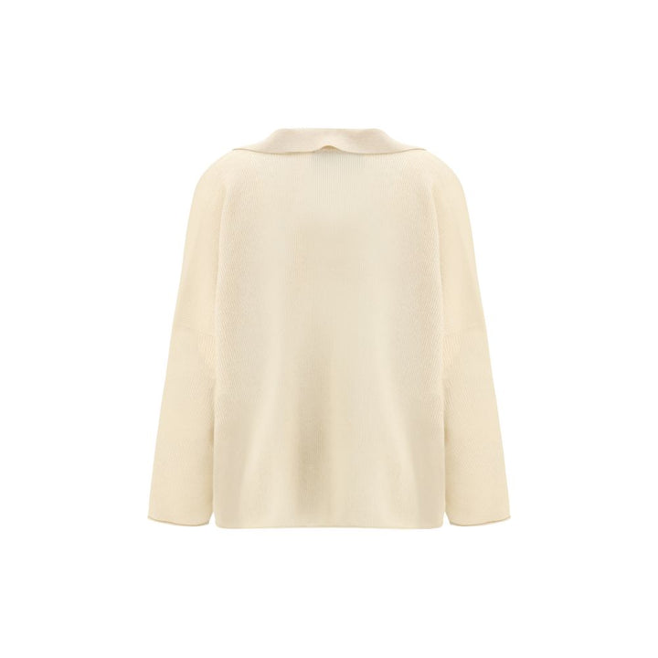 Alanui Beige Cashmere Polo Shirt