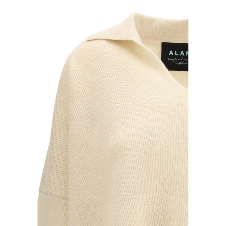 Alanui Beige Cashmere Polo Shirt