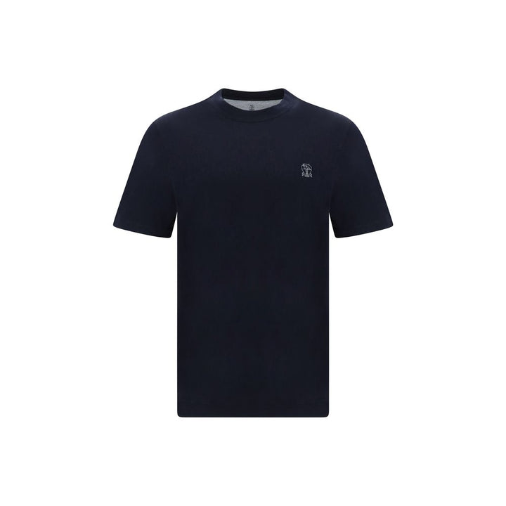 Brunello Cucinelli Blue Cotton T-Shirt