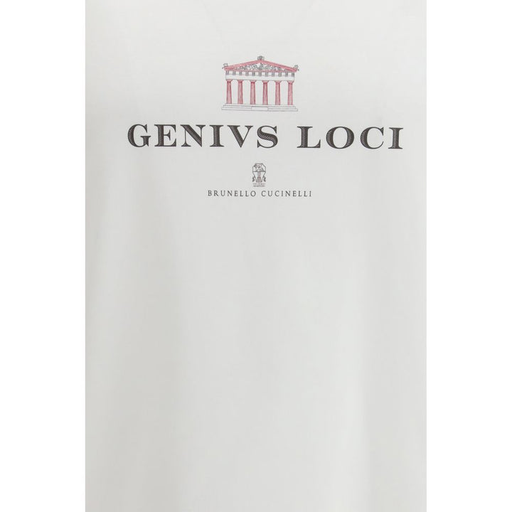 Brunello Cucinelli White Cotton T-Shirt