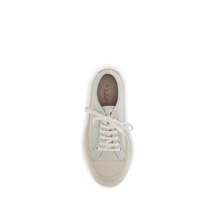 Marni White Napa Leather / Calf Bos Taurus Sneakers