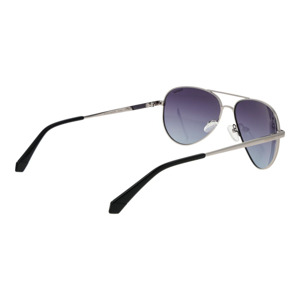 Polaroid Silver Metal Sunglasses
