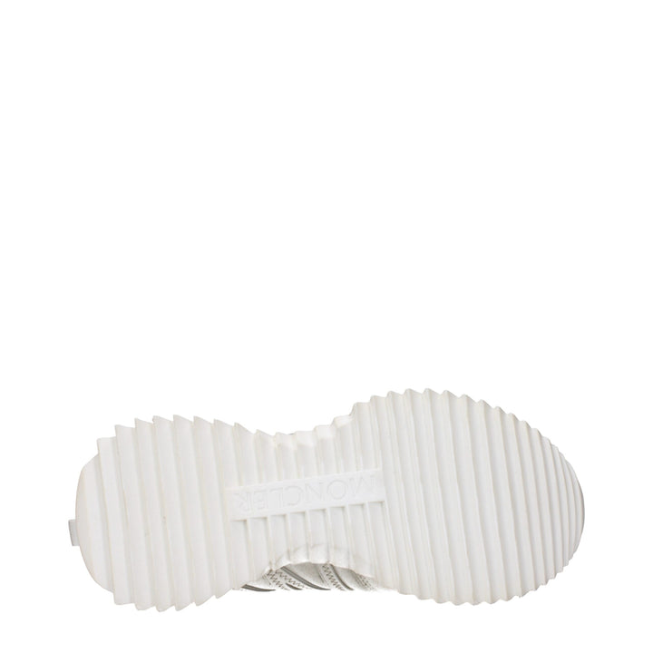 Moncler Beige Leather Low Top Sneakers