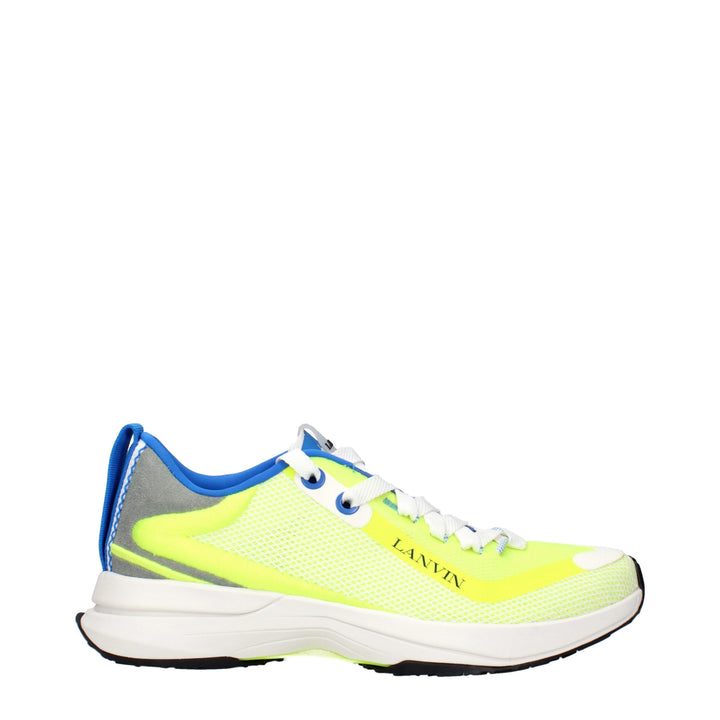 Lanvin Yellow Fabric Athletic Sneakers