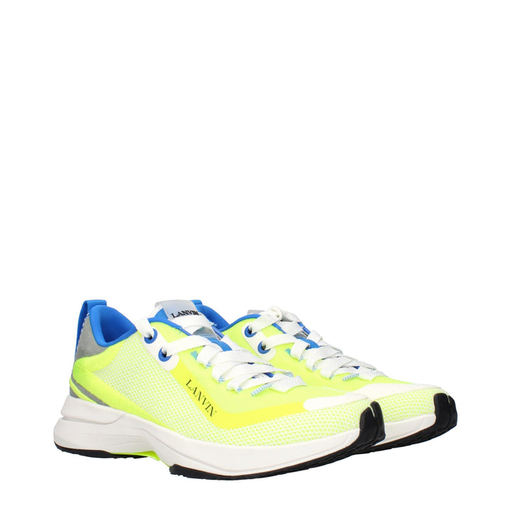 Lanvin Yellow Fabric Athletic Sneakers