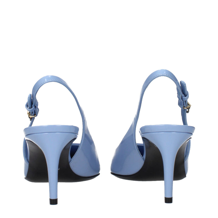 Dolce & Gabbana Light Blue Leather High Heel Pumps