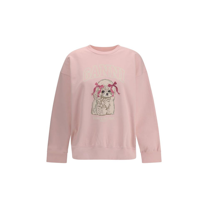 Ganni Multicolor Cotton Sweatshirt