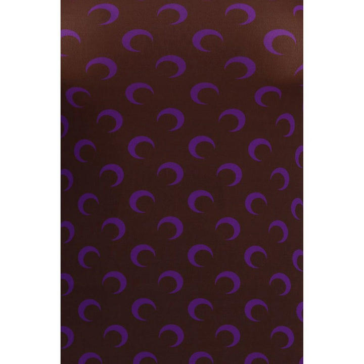 Marine Serre Brown Polyamide Top