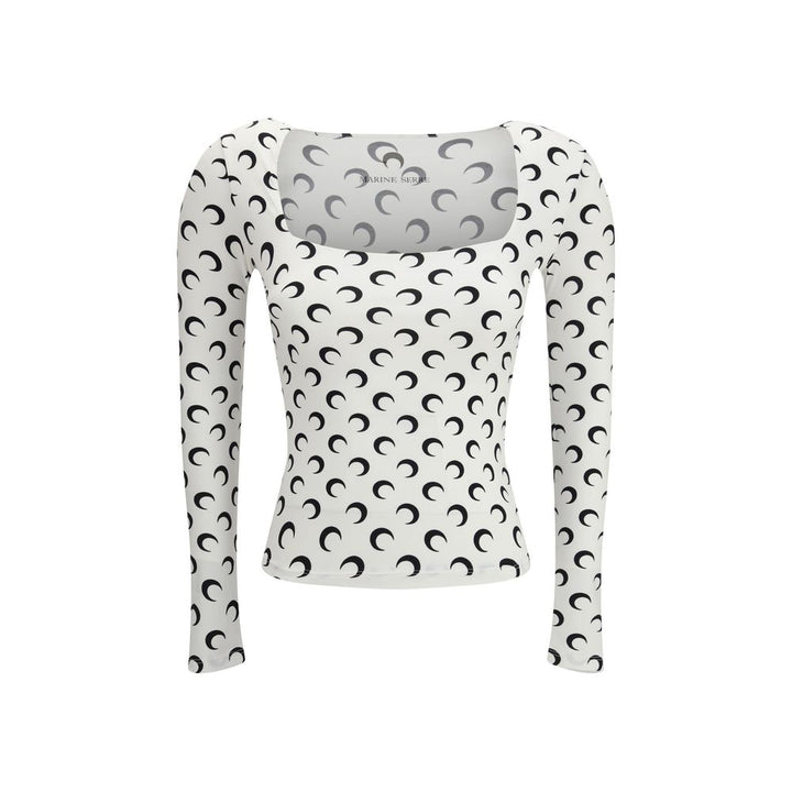 Marine Serre White Polyamide Top