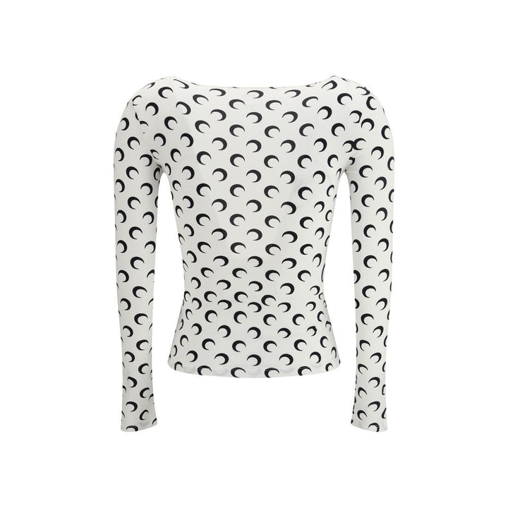 Marine Serre White Polyamide Top