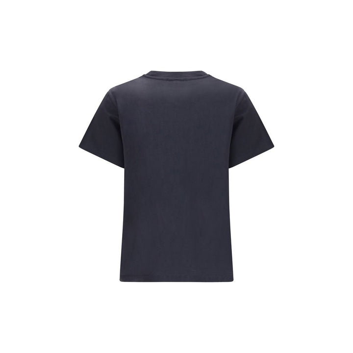 Ganni Black Cotton T-Shirt