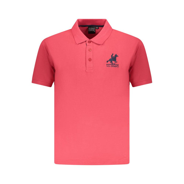 U.S. Grand Polo Red Cotton Polo Shirt