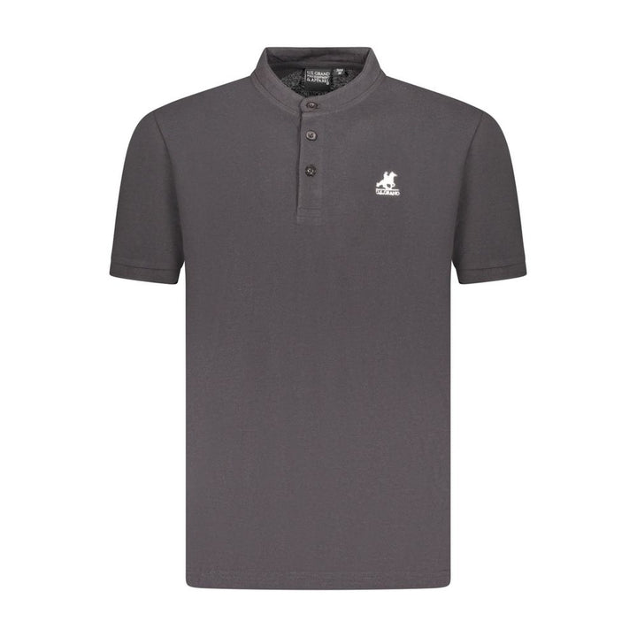 U.S. Grand Polo Black Cotton Polo Shirt