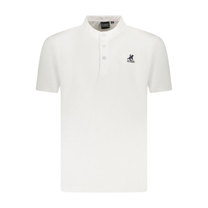 U.S. Grand Polo White Cotton Polo Shirt