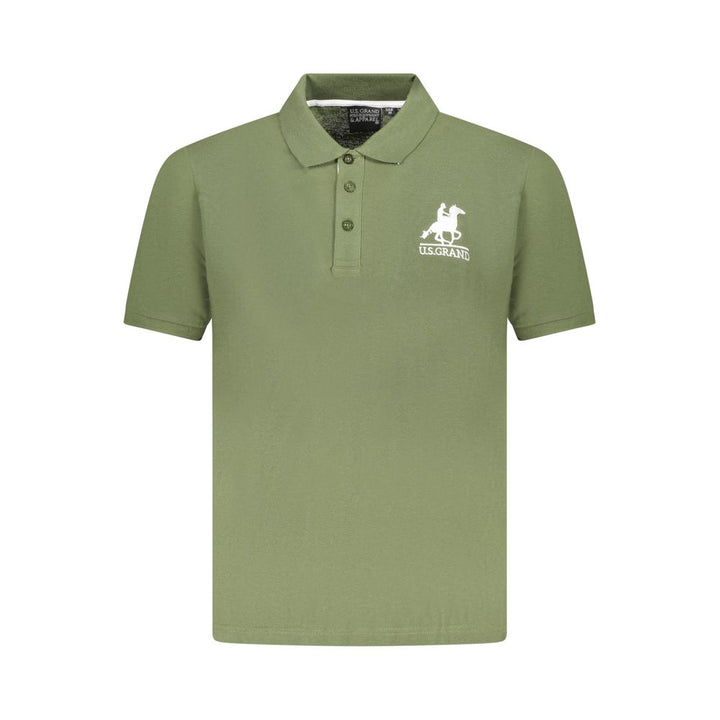 U.S. Grand Polo Green Cotton Polo Shirt