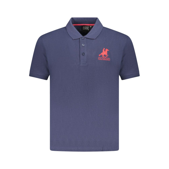 U.S. Grand Polo Blue Cotton Polo Shirt