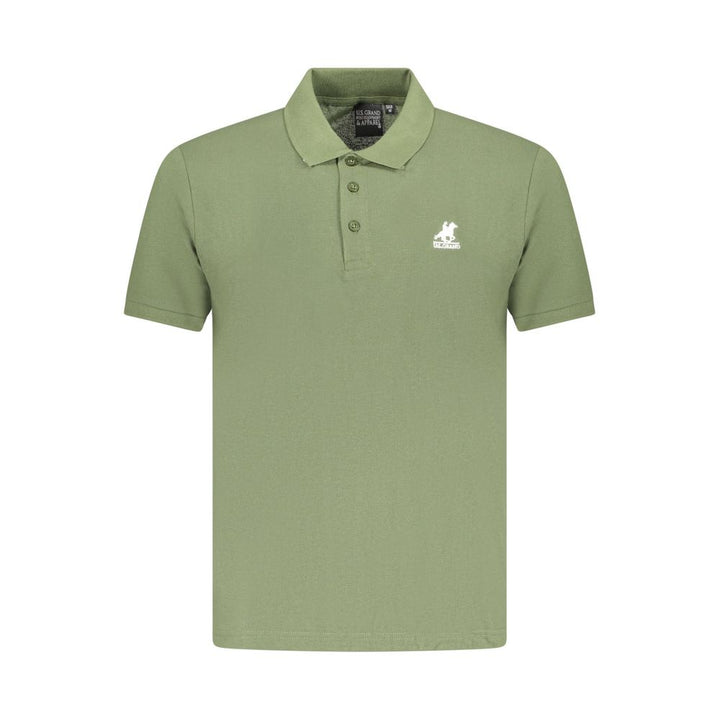 U.S. Grand Polo Green Cotton Polo Shirt