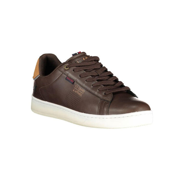 U.S. Grand Polo Brown Polyester Sneaker