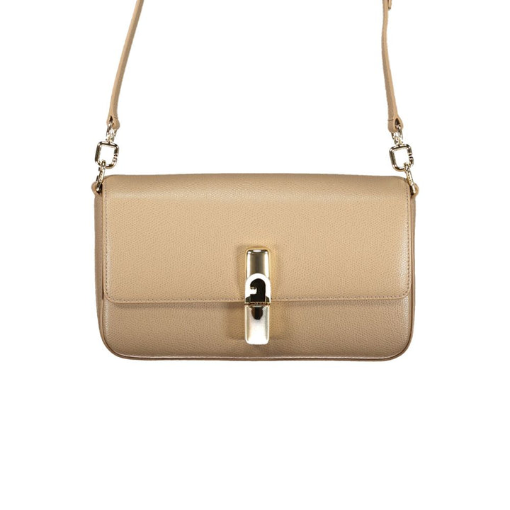 Furla Beige Leather Handbag