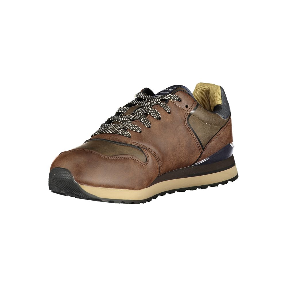 Gas Brown Polyester Sneaker