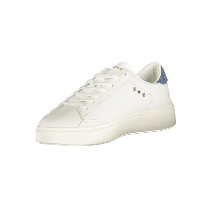 Gas White Polyester Men Sneaker