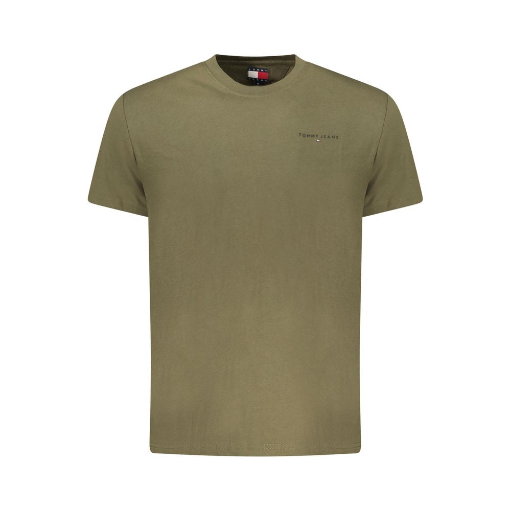Tommy Hilfiger Verde Cotton Men T-Shirt