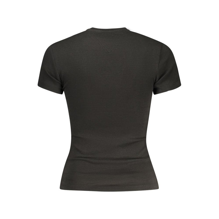 Tommy Hilfiger Black Cotton Women T-Shirt