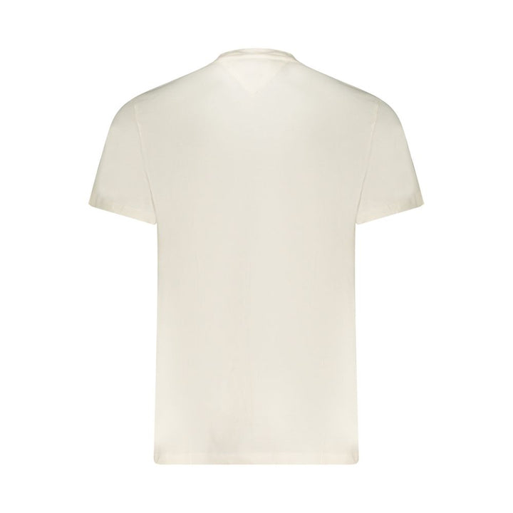 Tommy Hilfiger Bianco Cotton Men T-Shirt