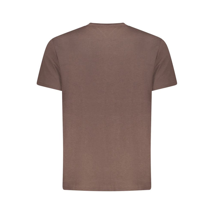 Tommy Hilfiger Marrone Cotton Mens T-Shirt