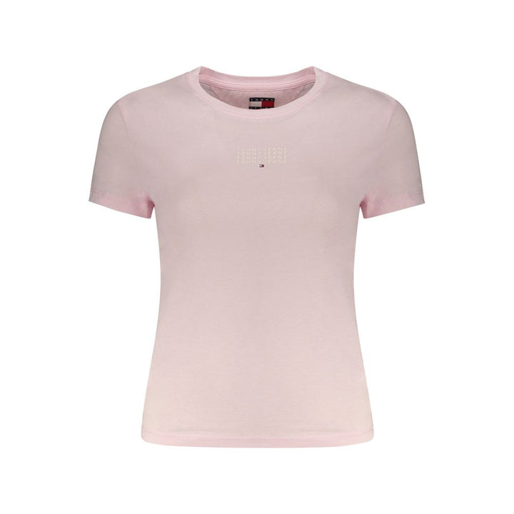 Tommy Hilfiger Pink Cotton T-Shirt