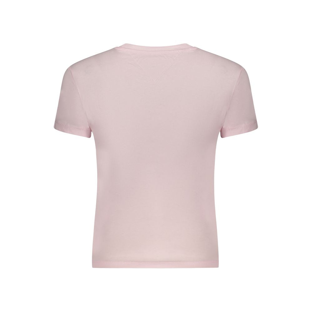 Tommy Hilfiger Pink Cotton T-Shirt