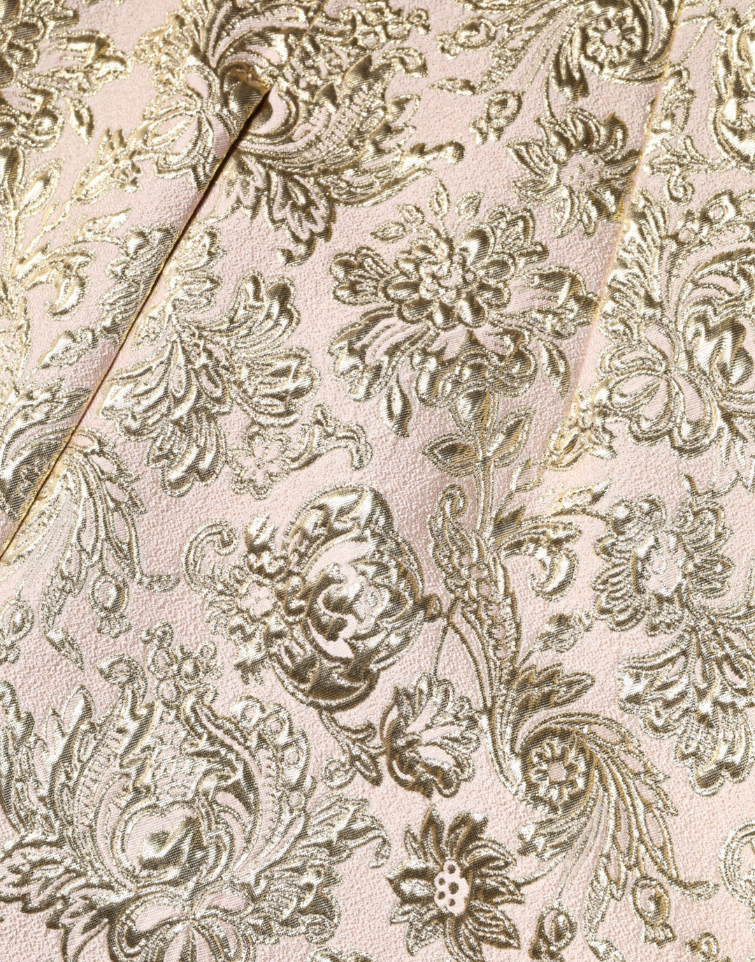 Dolce & Gabbana Beige Gold Floral Brocade Sleeveless Dress