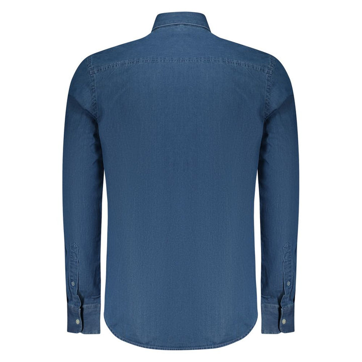 North Sails Blue Cotton Men Shirt