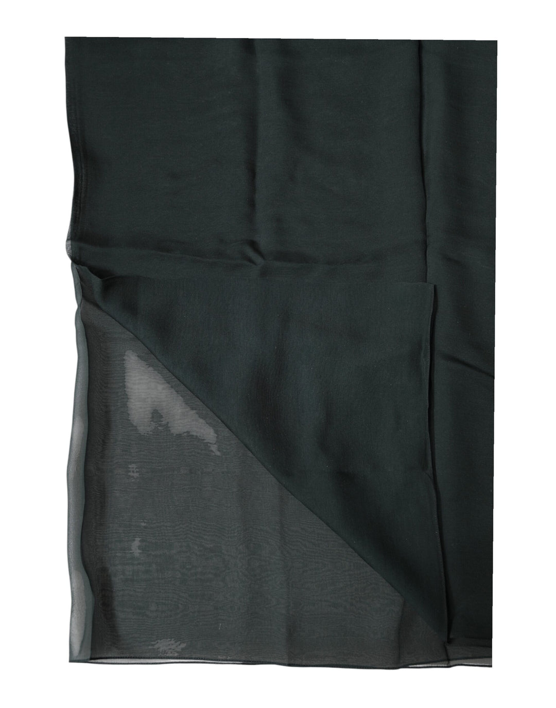 Dolce & Gabbana Dark Green Silk Neck Wrap Foulard  Scarf