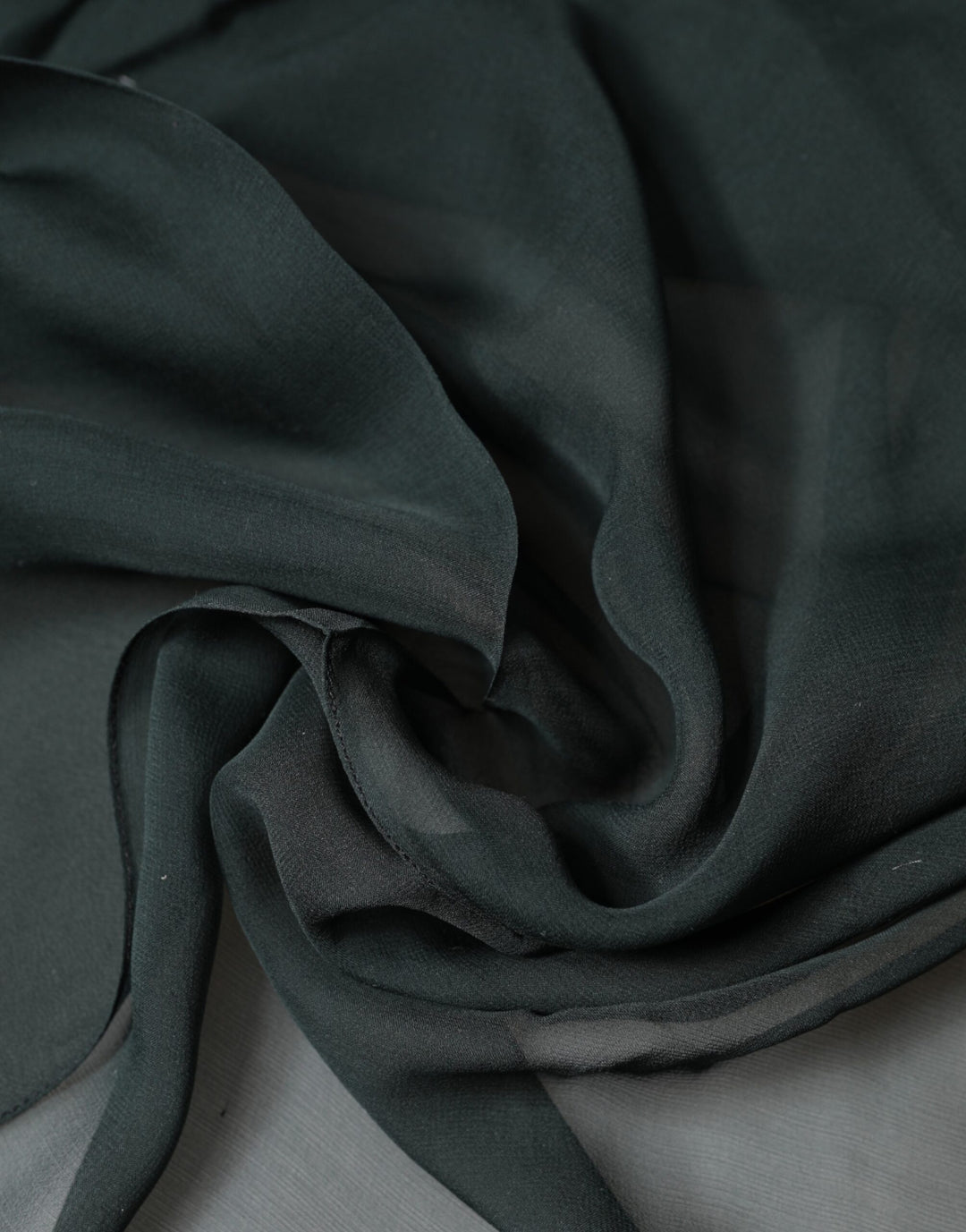 Dolce & Gabbana Dark Green Silk Neck Wrap Foulard  Scarf