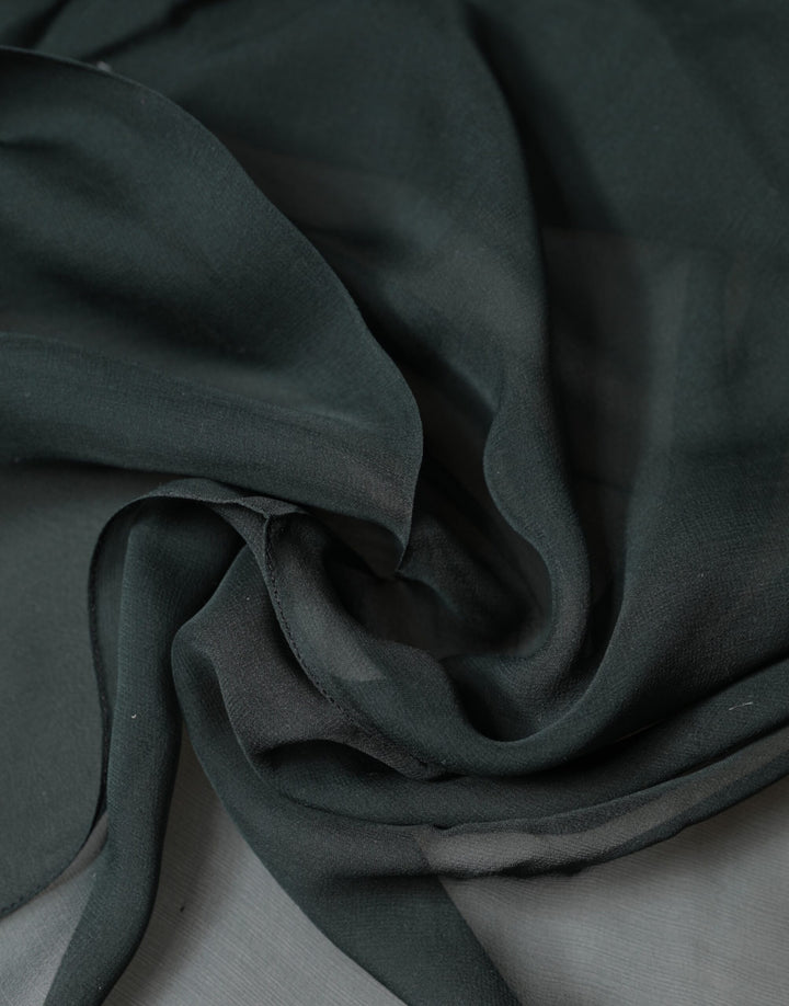 Dolce & Gabbana Dark Green Silk Neck Wrap Foulard  Scarf