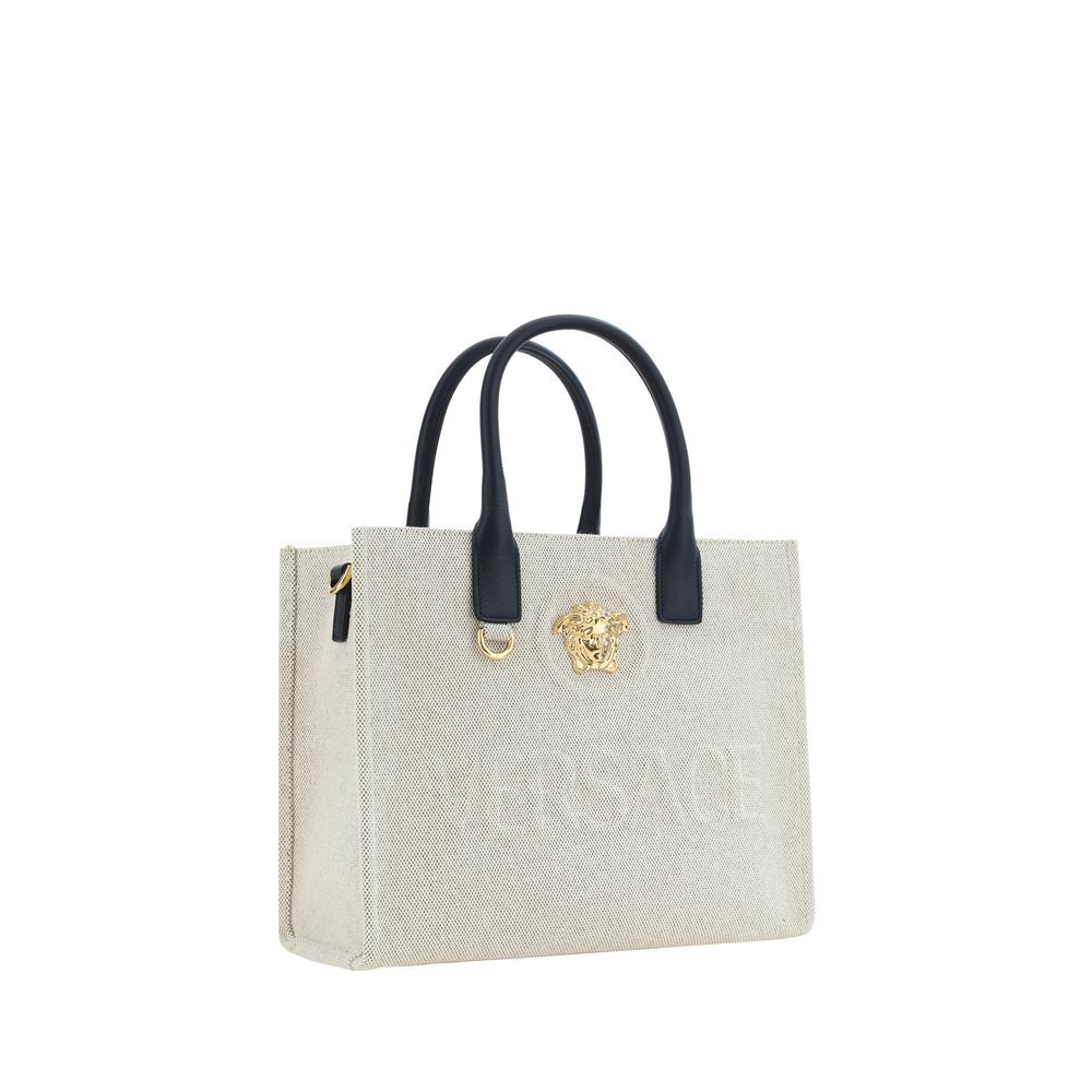 Versace Beige Cotton Shoulder Bag
