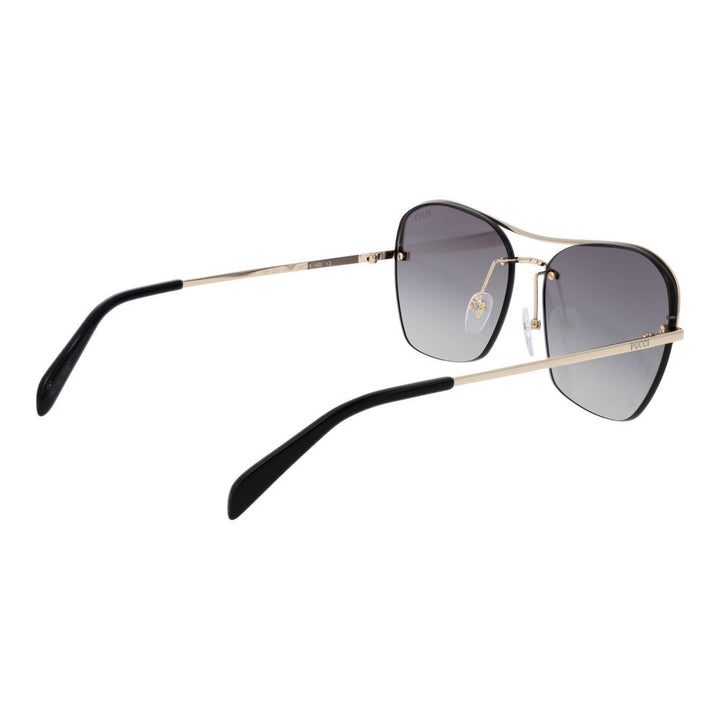 Emilio Pucci Gold Metal Sunglasses