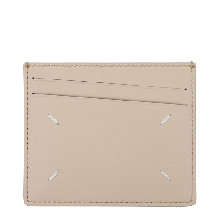 Maison Margiela Beige Leather Cardholder