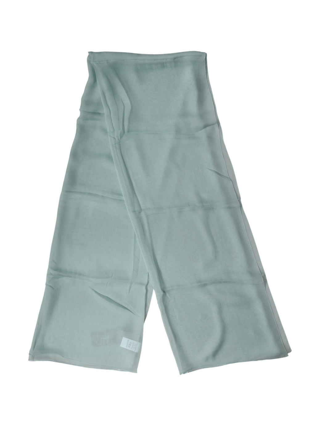 Dolce & Gabbana Light Teal Silk Stole Neck Wrap Shawl  Scarf