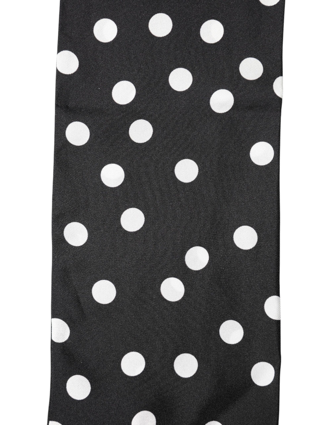 Dolce & Gabbana Scarf Black Polka Dot Silk Neck Wrap Foulard