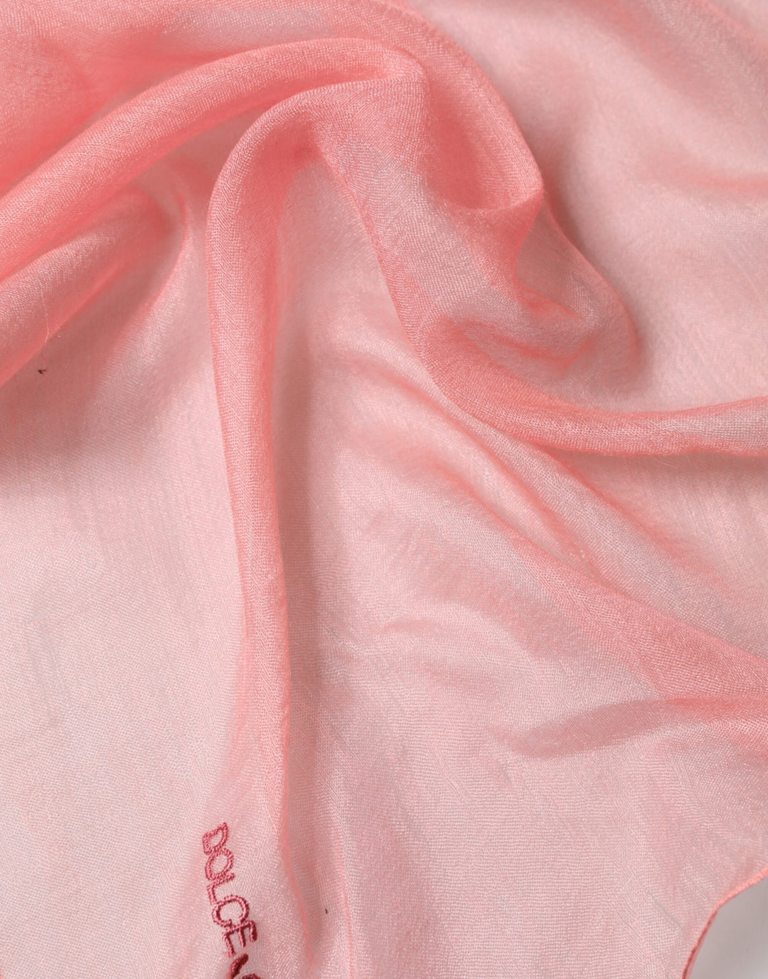 Dolce & Gabbana Light Pink Cashmere Neck Wrap Shawl Scarf