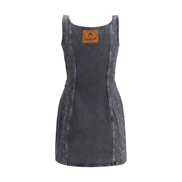 Marine Serre Gray Cotton Casual Dress