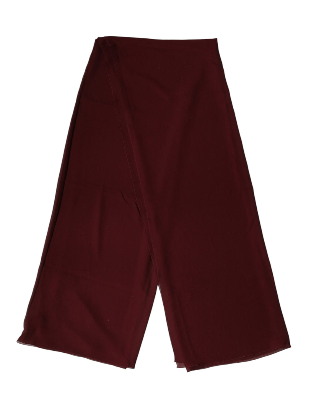 Dolce & Gabbana Maroon Silk Stole Neck Wrap Shawl Men 200cm x 130cm  Scarf