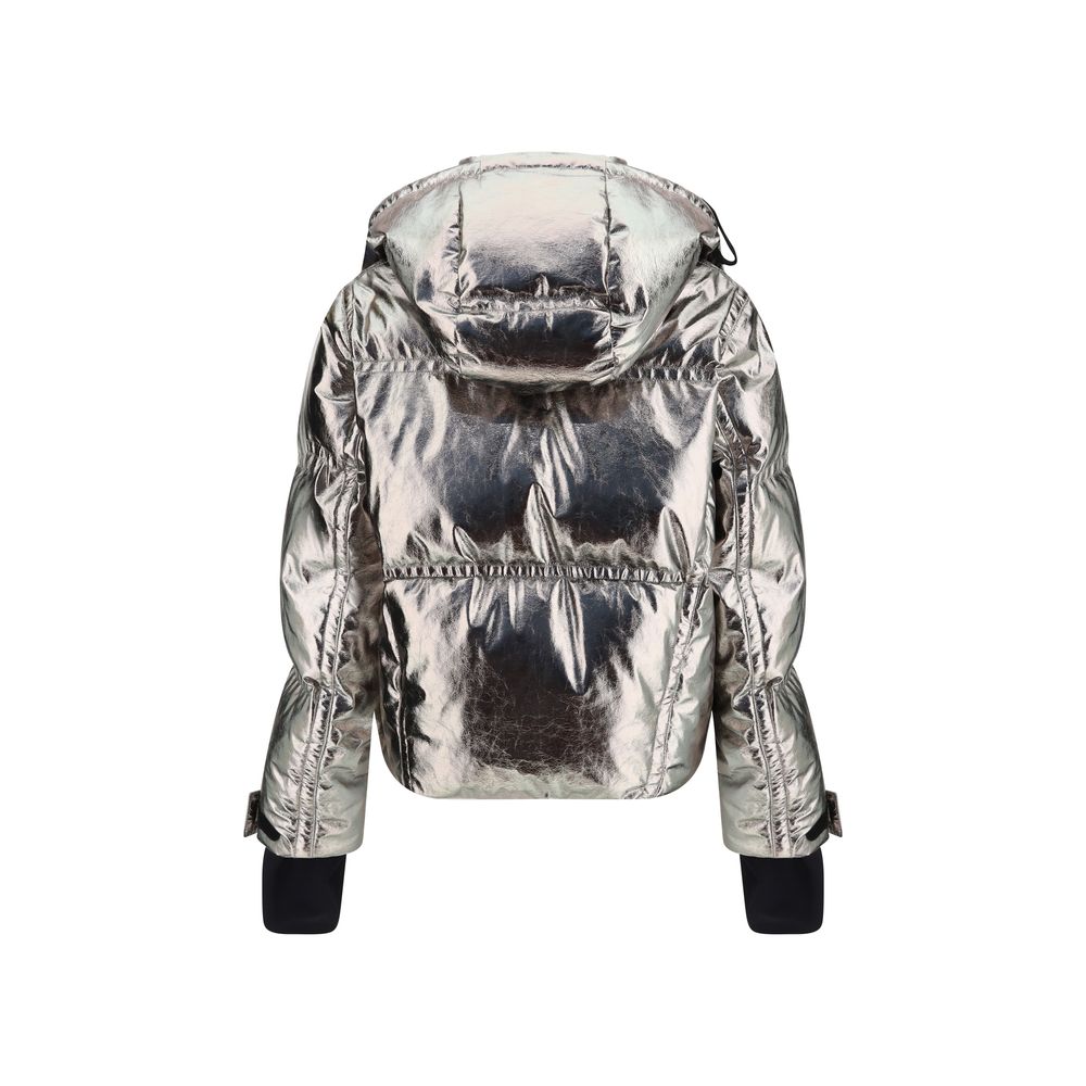Moncler Grenoble Silver Polyester Shell Jacket